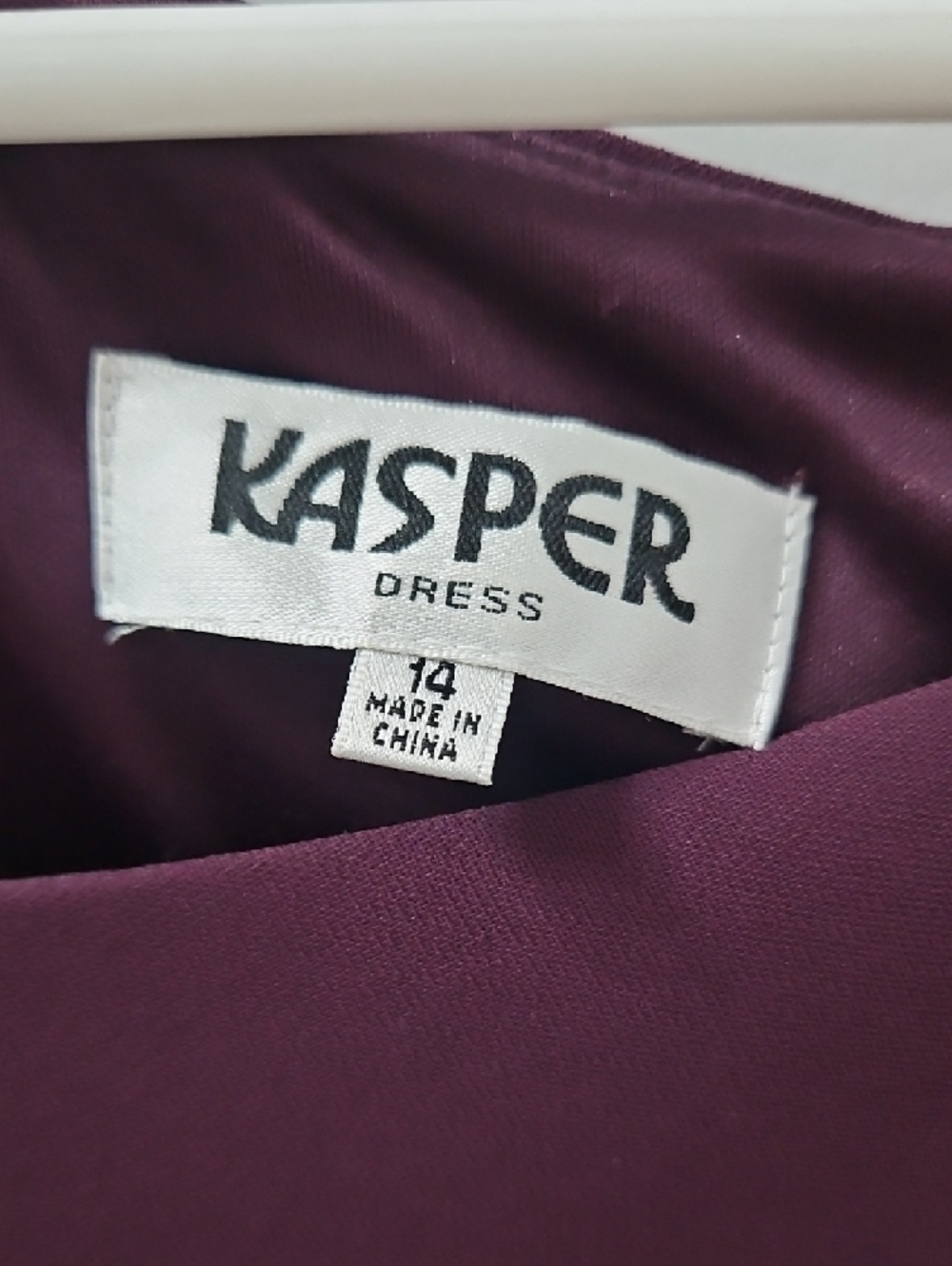 Kasper Plum Cap-Sleeve Midi Dress - Picture 2 of 3